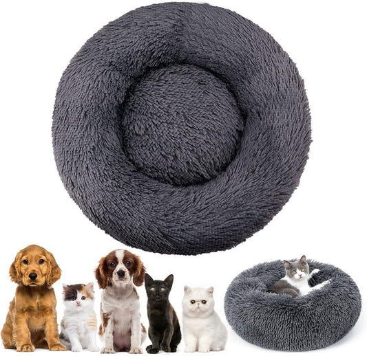 Cama para Perro o gato Grande Gris Oscuro 90 cm